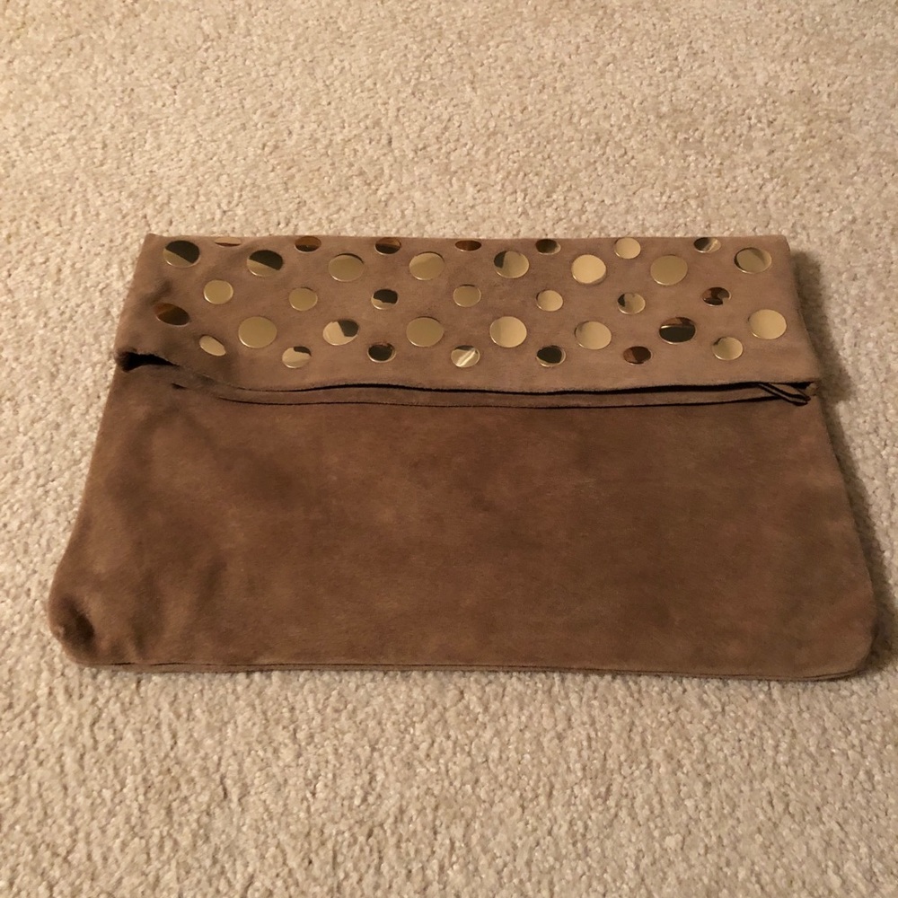 Banana Republic Suede clutch